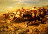 Adolf Schreyer Arabian Horseman painting